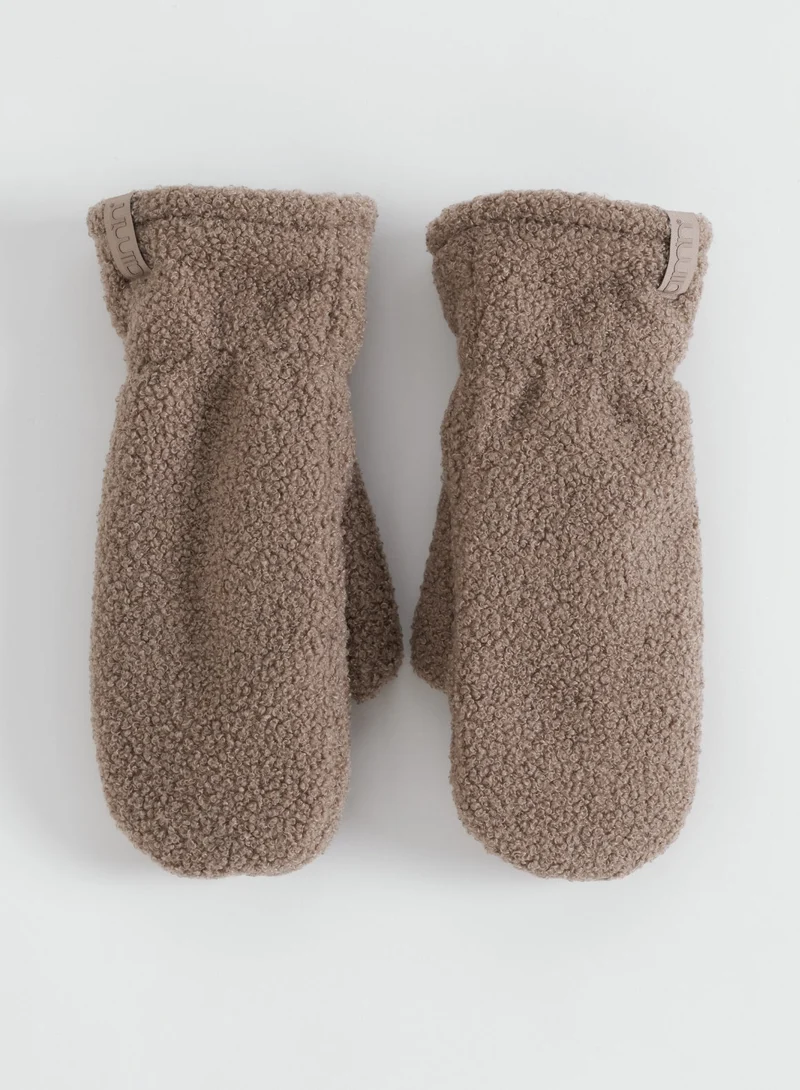 Espresso Polar Fleece Mittens