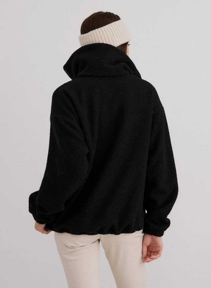 Black Polar Fleece Long Sleeve