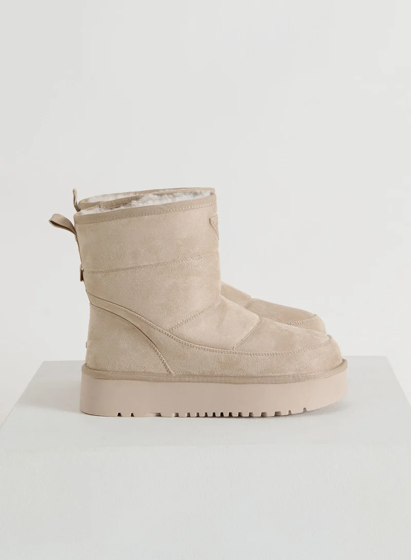 Café Au Lait Wool Winter Boot