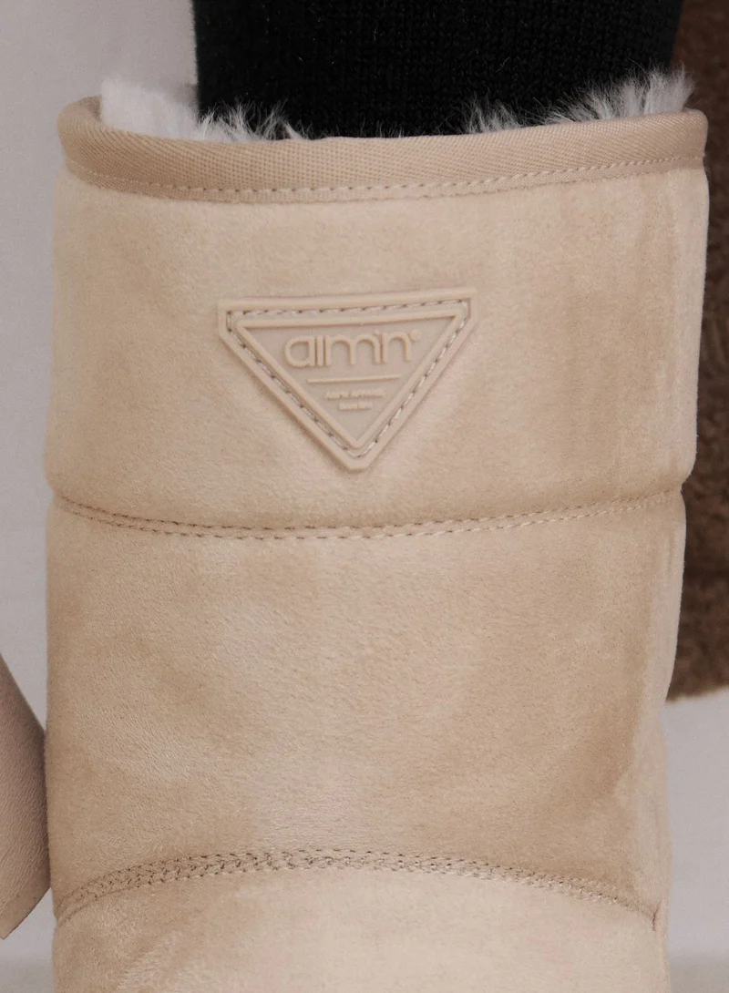 Café Au Lait Wool Winter Boot