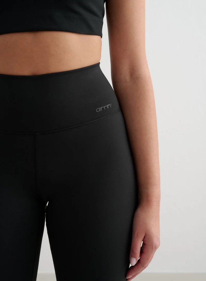 Black Warming Flare Petite Tights