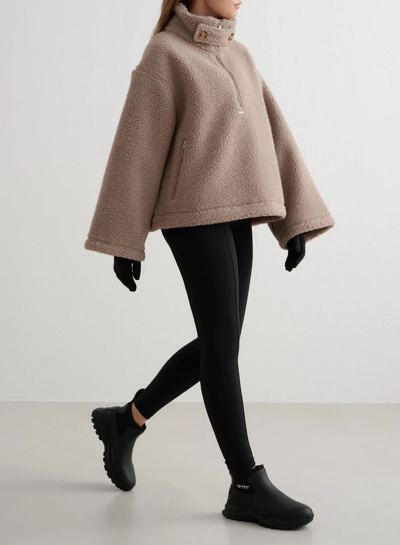 Dark Clay Pile Anorak