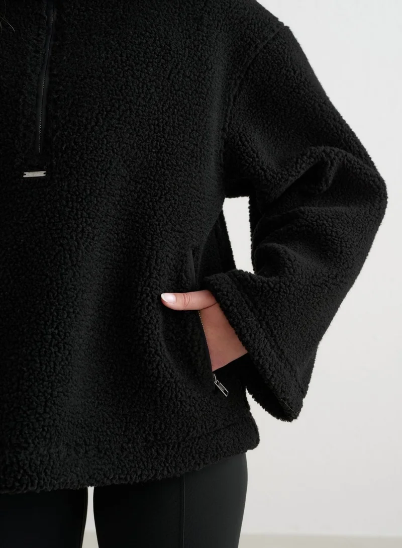 Black Pile Anorak