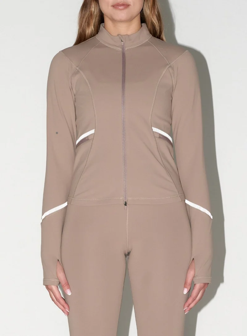 Espresso Reflective Warming Zip Jacket
