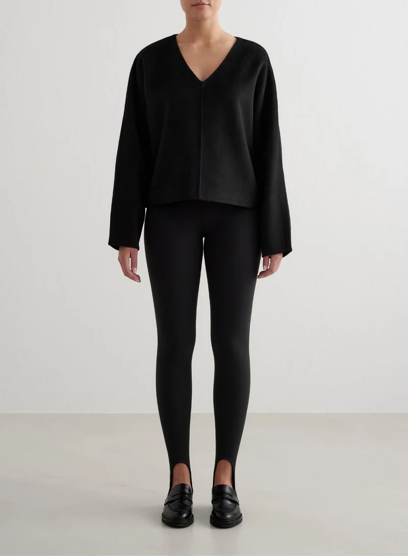 Black Wool Sweatshirt