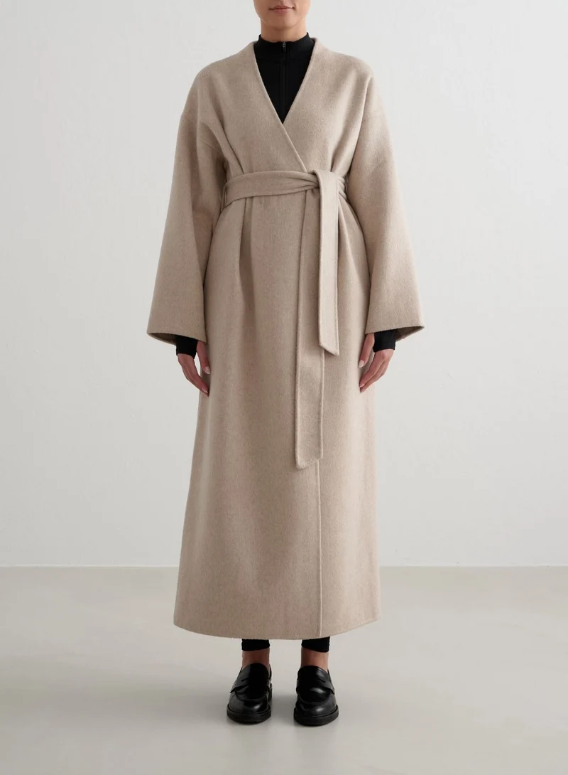 Dark Clay Wool Coat