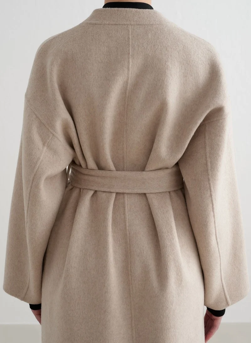 Dark Clay Wool Coat