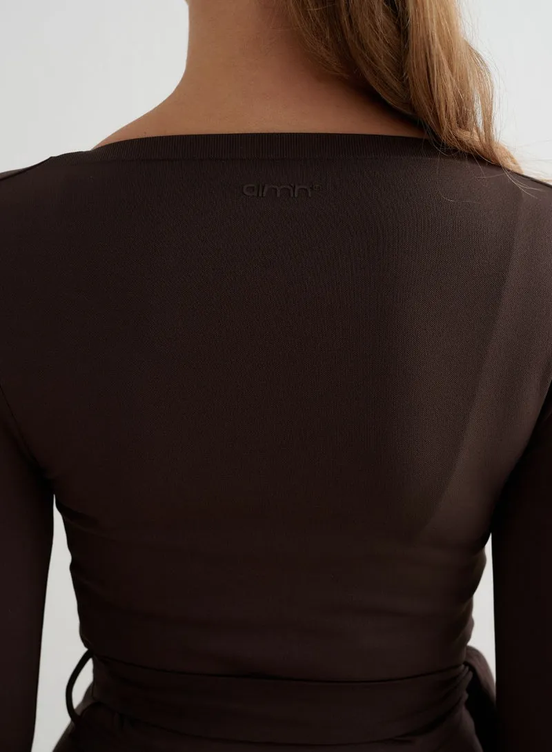 Chocolate Shape Seamless Wrap Long Sleeve