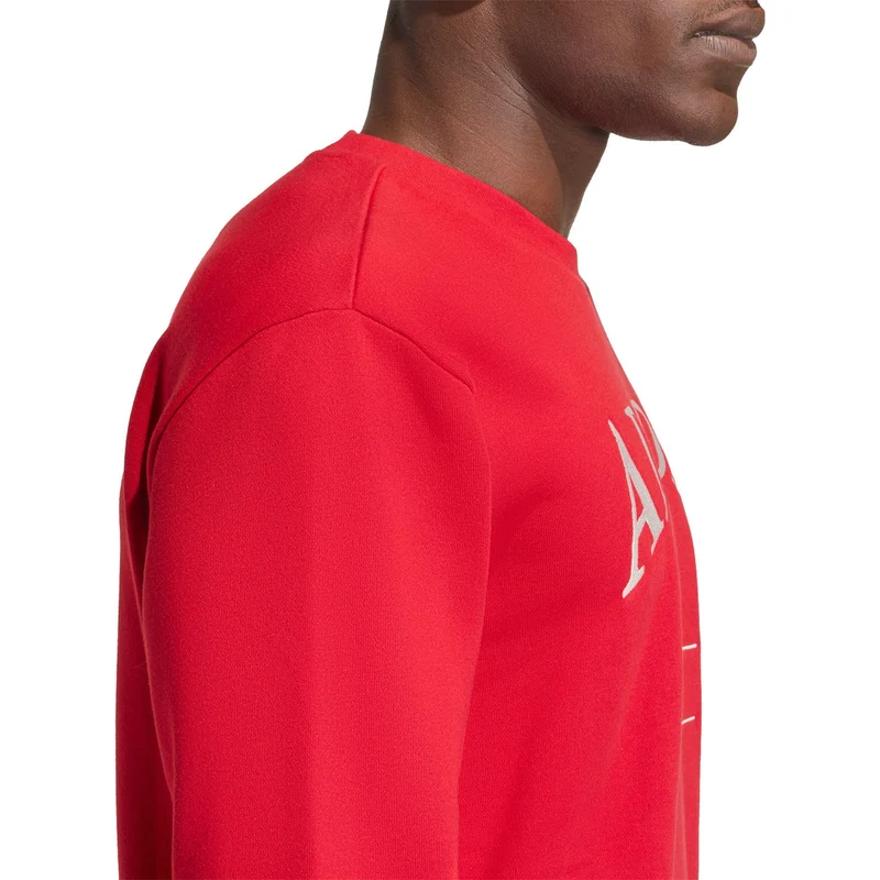 Adidas Sweater Heritage Graphic Crew Rood
