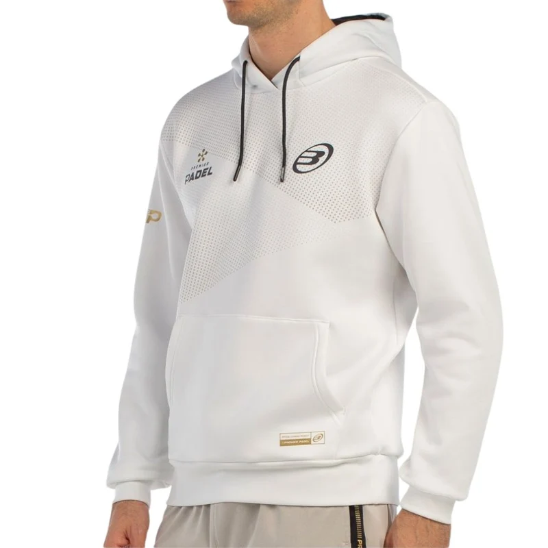 Bullpadel Hoodie Baque Premier Padel Heren Wit