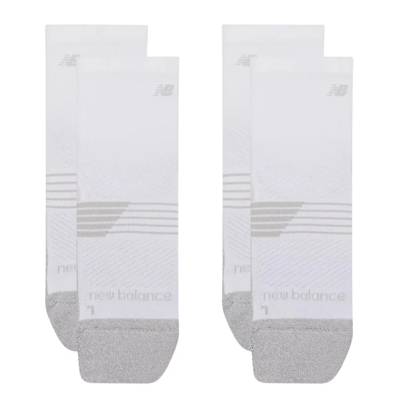 New Balance Sportsokken Pro Train Quarter Unisex Wit 2-Pack
