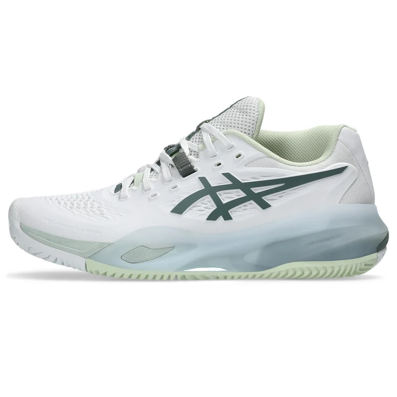 Asics Tennisschoen Gel Resolution X Clay Dames Wit - Groen