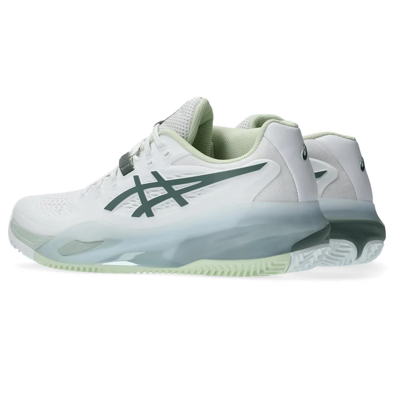 Asics Tennisschoen Gel Resolution X Clay Dames Wit - Groen
