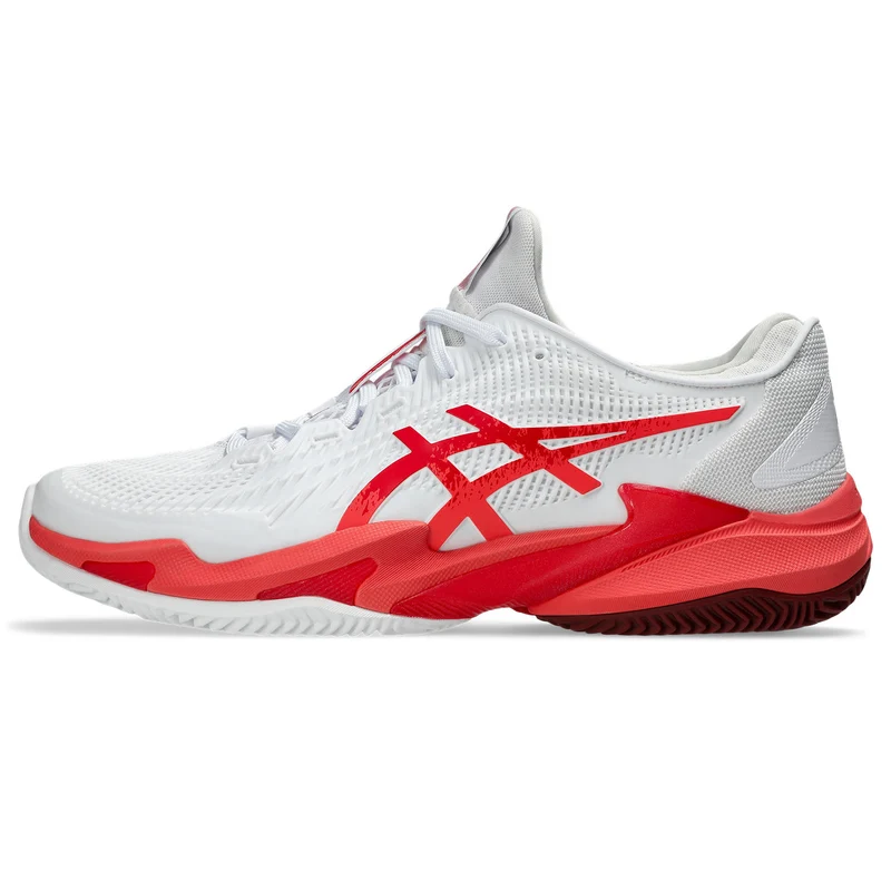 Asics Tennisschoen Court FF 3 Novak Clay Heren Wit Rood