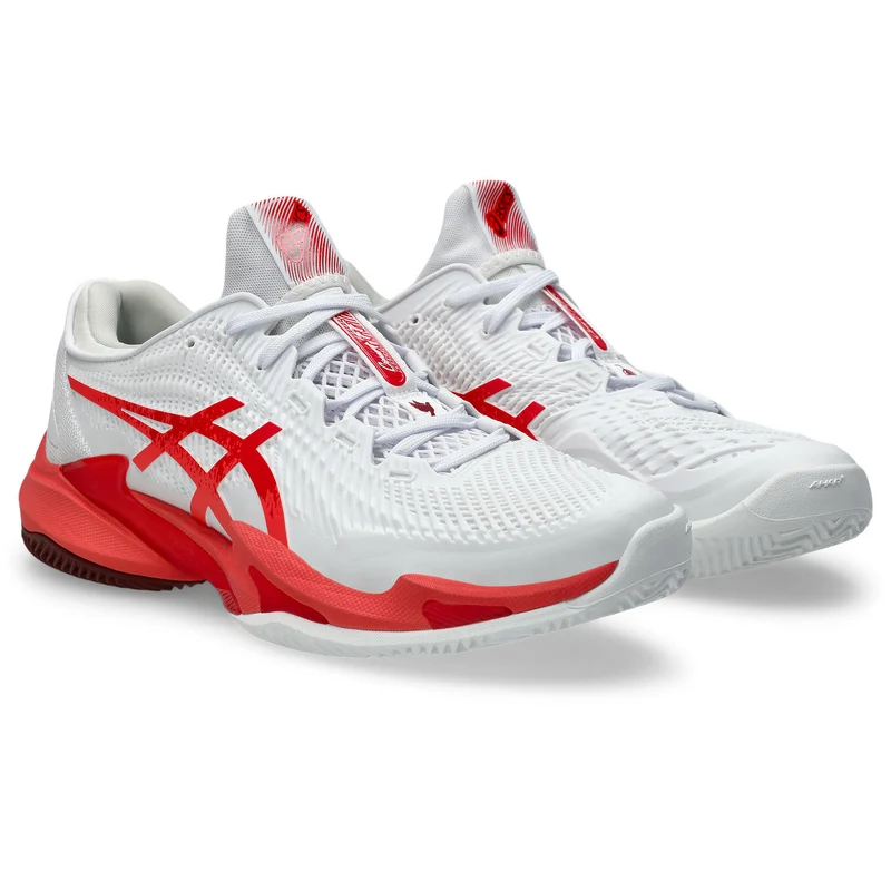 Asics Tennisschoen Court FF 3 Novak Clay Heren Wit Rood