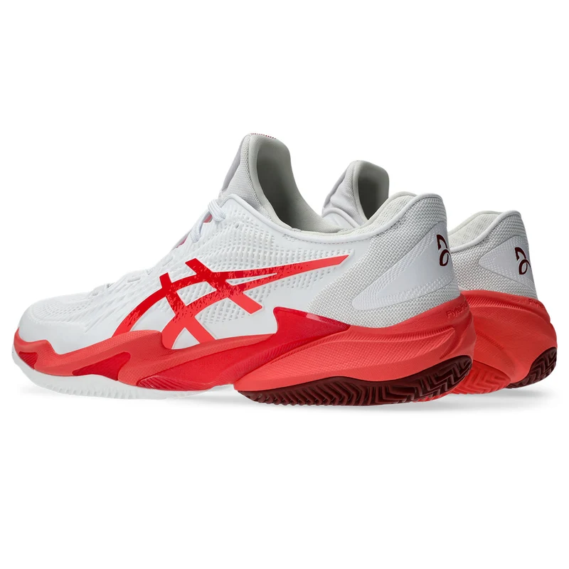 Asics Tennisschoen Court FF 3 Novak Clay Heren Wit Rood