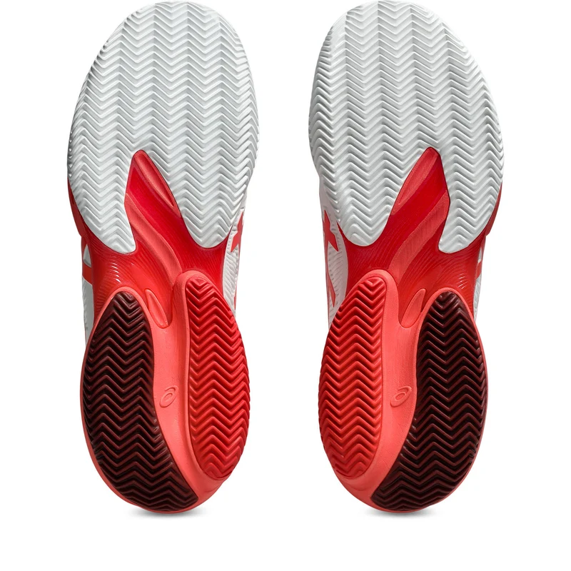 Asics Tennisschoen Court FF 3 Novak Clay Heren Wit Rood