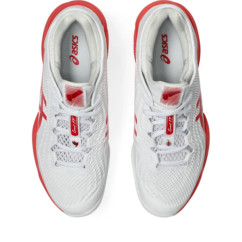 Asics Tennisschoen Court FF 3 Novak Clay Heren Wit Rood