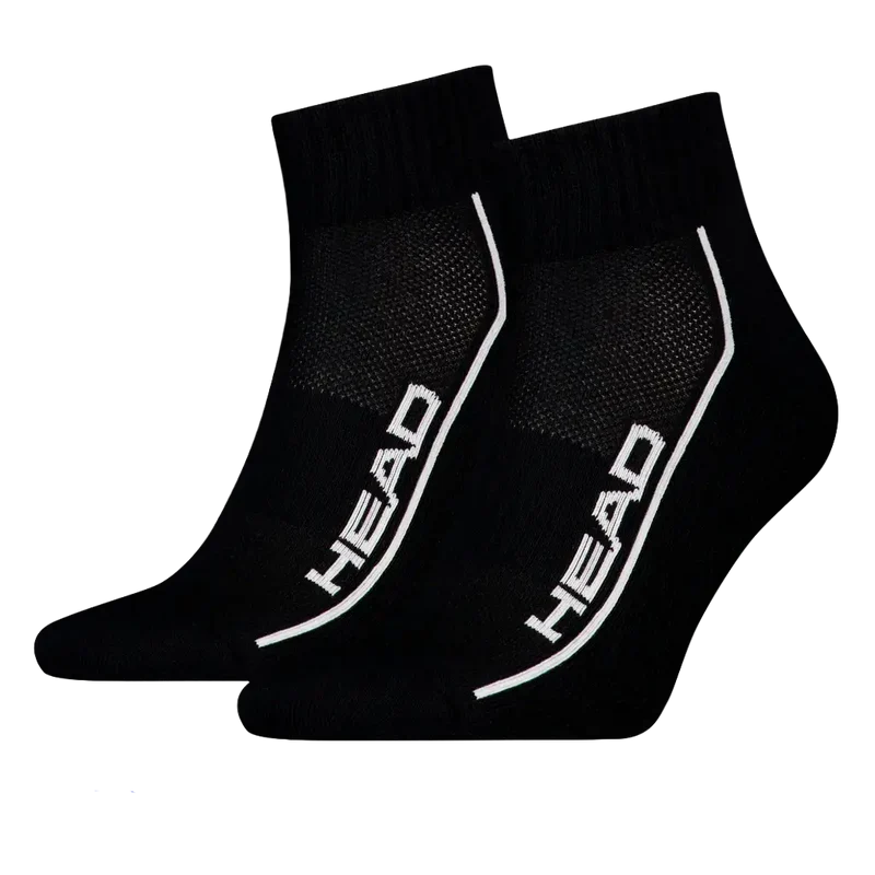 Calcetines Head Performance Quarter Negro (Pack x2) 2026
