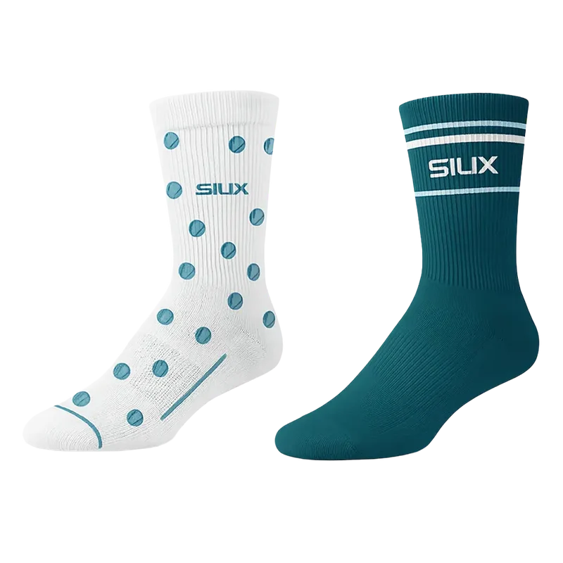 Calcetines Siux Silk 26 Blanco/Verde
