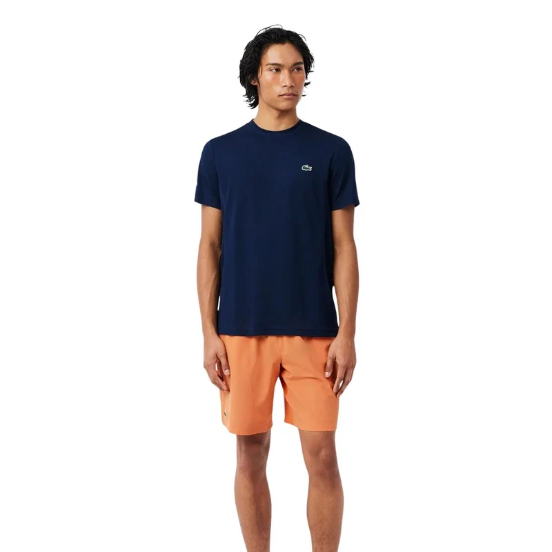 Lacoste Short Sport Novak Djokovic Stretch Heren Oranje Wit