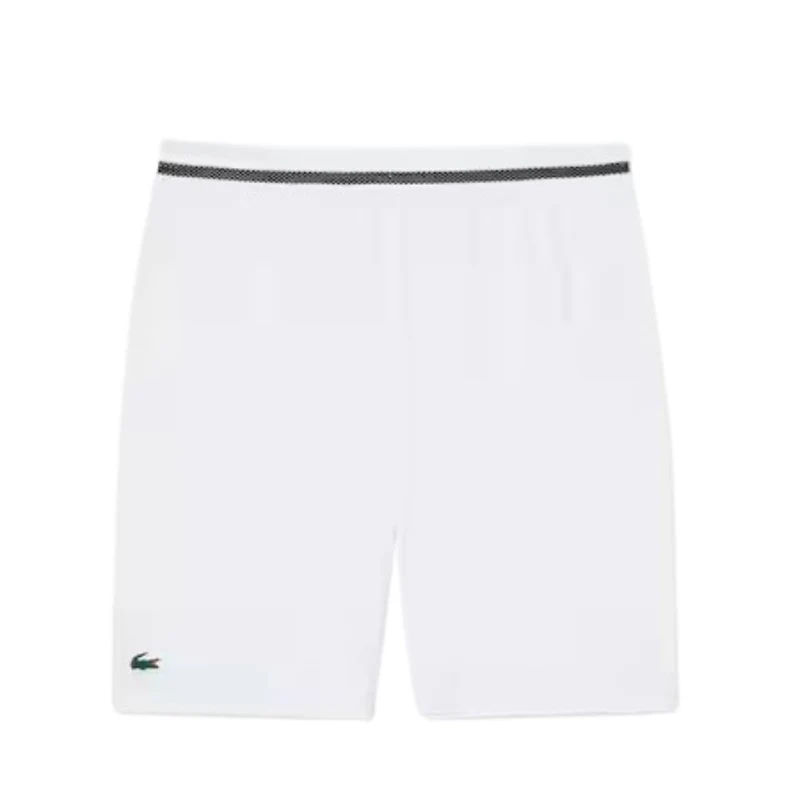 Lacoste Short Sport Novak Djokovic Stretch Heren Wit Zwart