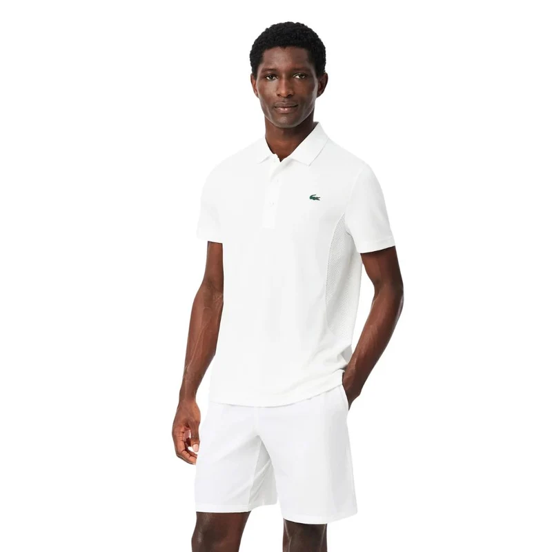Lacoste Short Sport Novak Djokovic Stretch Heren Wit Zwart