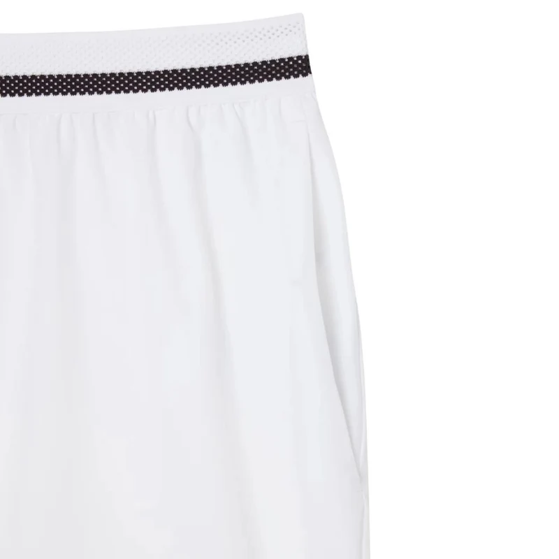 Lacoste Short Sport Novak Djokovic Stretch Heren Wit Zwart