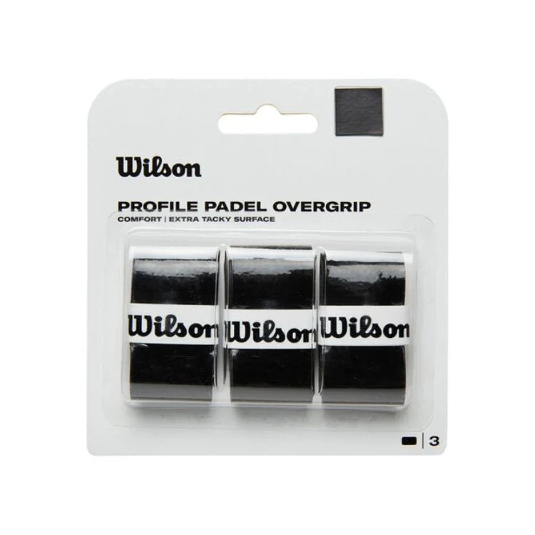Wilson Overgrip Padel Profile Zwart 3 Pack