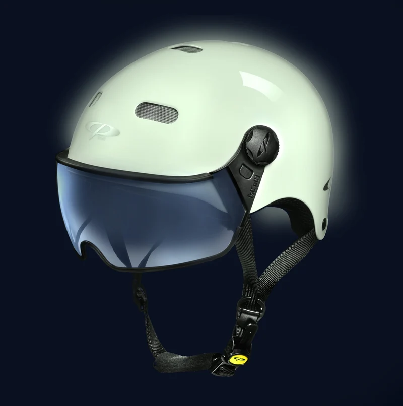 CP Carachillo Urban Fahrradhelm mit Visier (clear) - Radhelm Bikehelm Schutzhelm Fahrrad Bike Helm Unisex magic j23