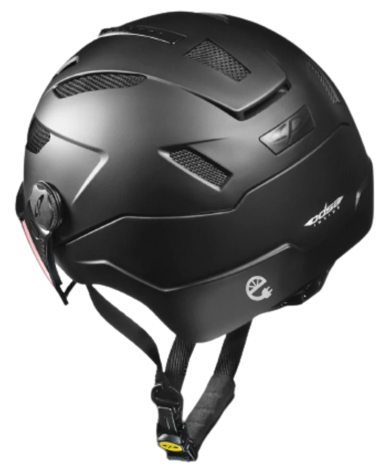 CP Chimayo + Urban Fahrradhelm mit VARIO Visier (photochromatic) - Radhelm Bikehelm Schutzhelm Fahrrad Bike Helm Unisex black soft touch j23