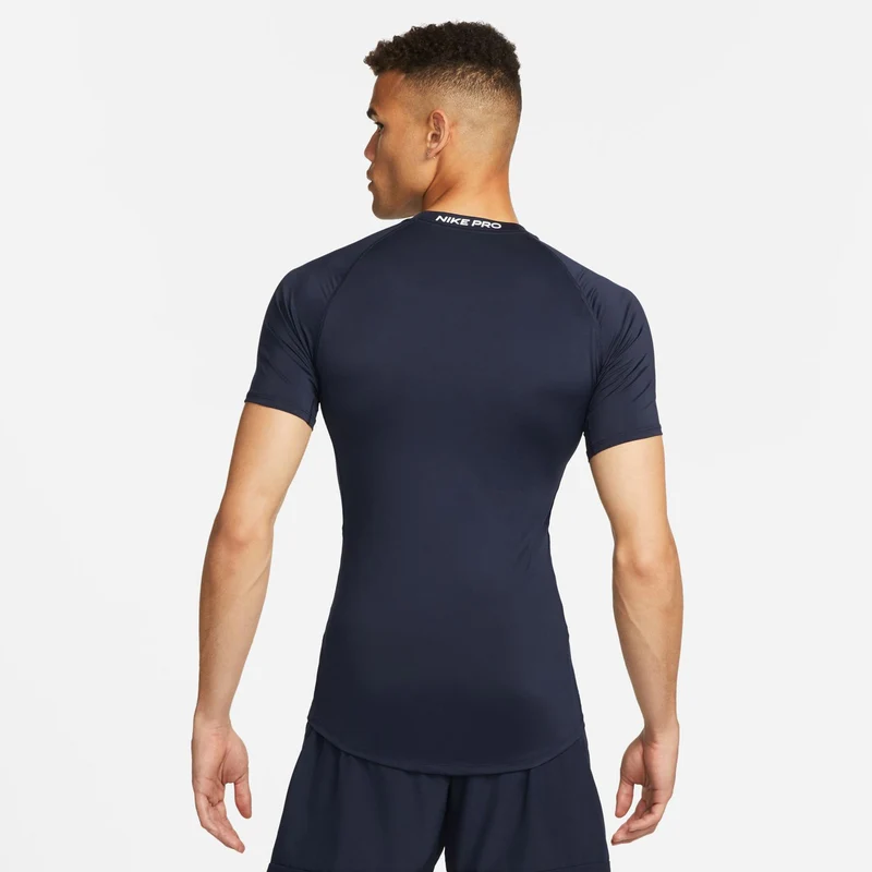 Dri-Fit Pro T-Shirt Herren - dunkelblau, weiß