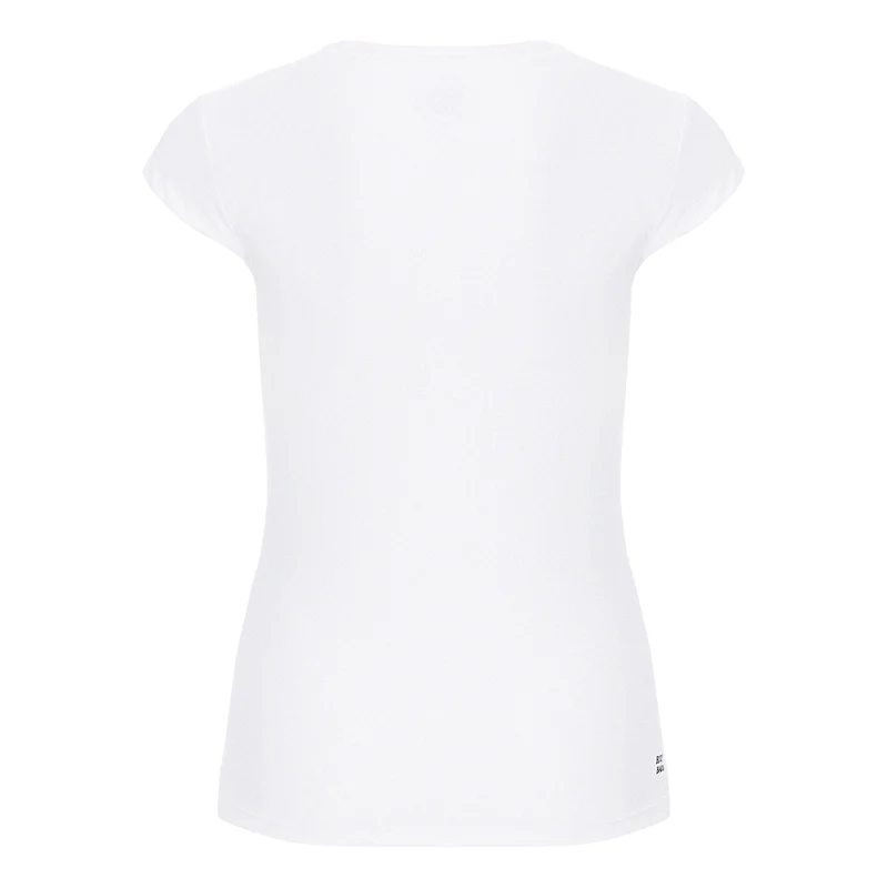 Bella 2.0 Tech V-Neck T-Shirt Damen - weiß, schwarz