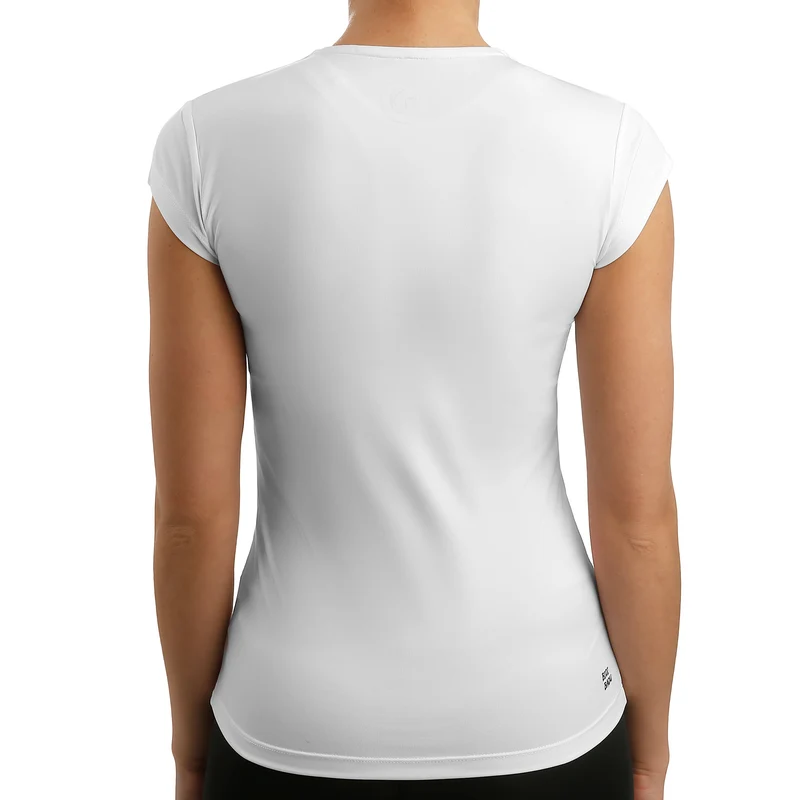 Bella 2.0 Tech V-Neck T-Shirt Damen - weiß, schwarz