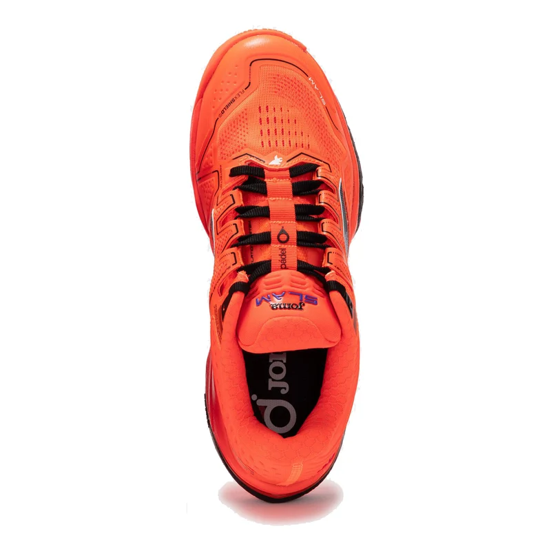 Slam Padelschuh Herren - koralle, schwarz