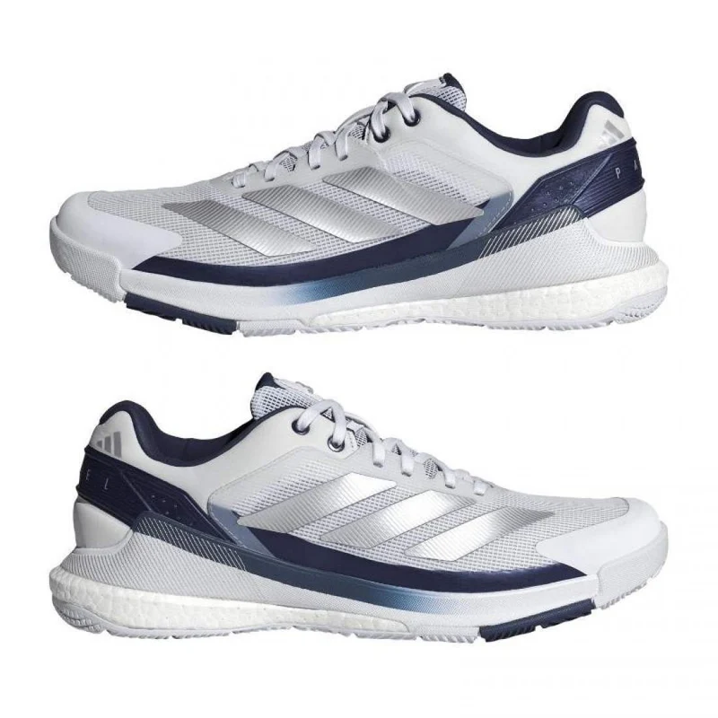 Adidas Padelschoen Crazyquick Boost Padel Heren Wit Blauw