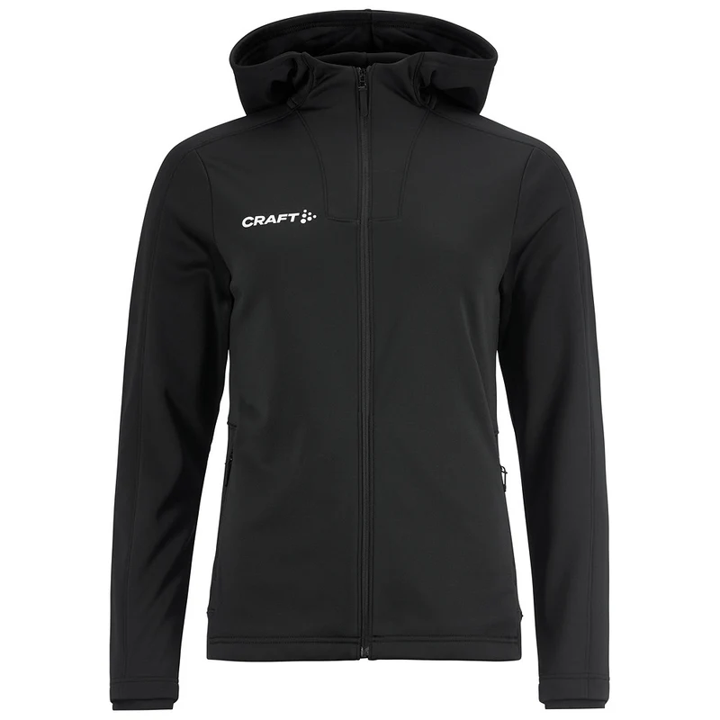 Craft Jacket Evolve 2.0 Brushed Hood Dames Zwart