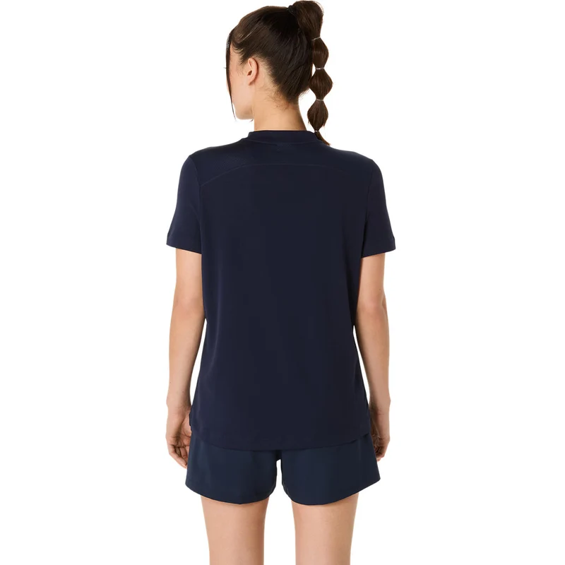 Asics T-Shirt Court SS Top Dames Navy