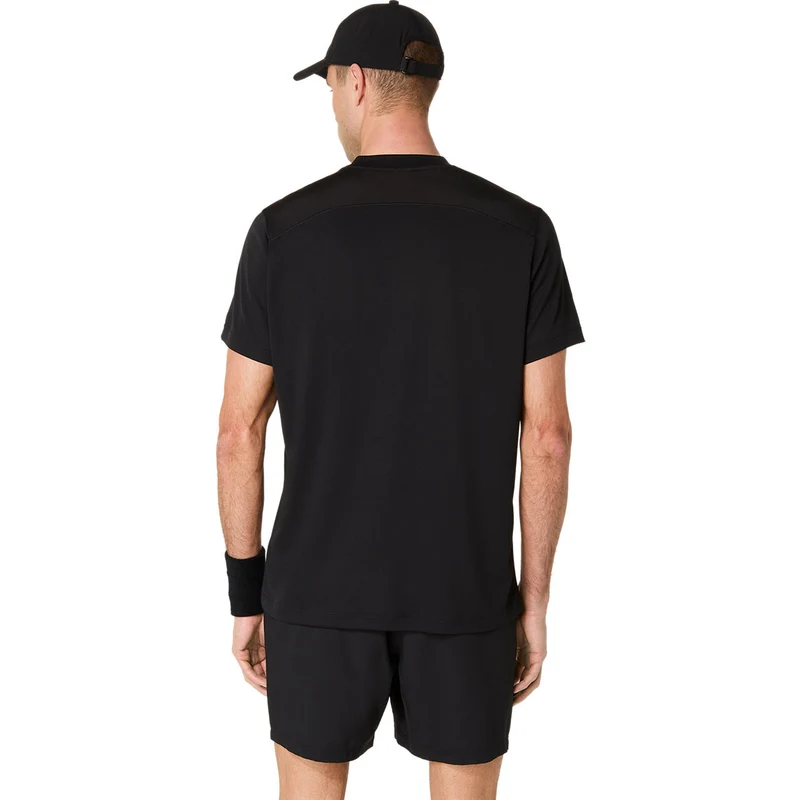 Asics T-Shirt Court SS Top Heren Zwart