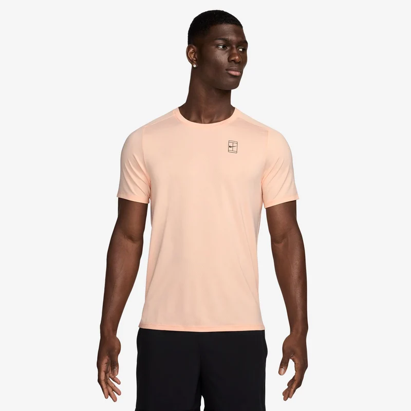 Court Dri-FIT Advantage T-Shirt Herren - koralle, schwarz