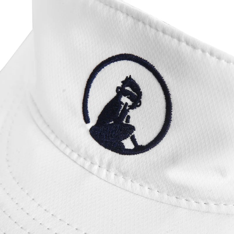 Court Performance Visor Damen-weiß,dunkelblau