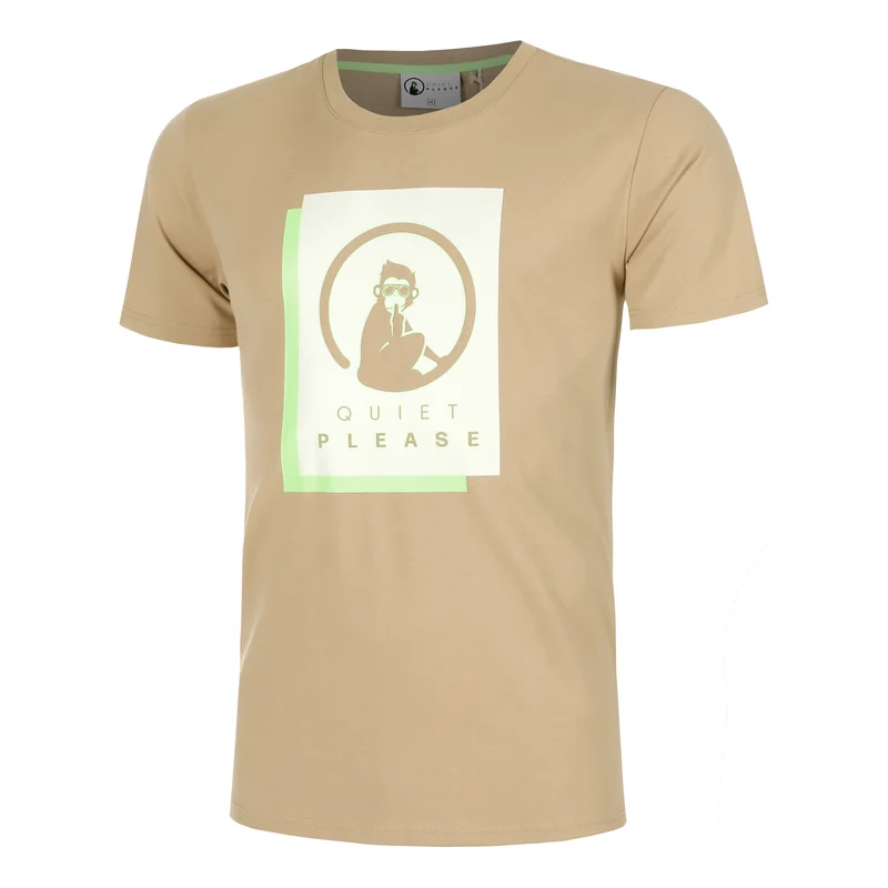 Wild Layer T-Shirt Herren-Beige,Neongrün