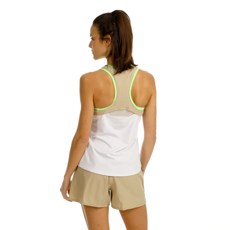 Wild Racerback Tank-Top Damen-Weiß