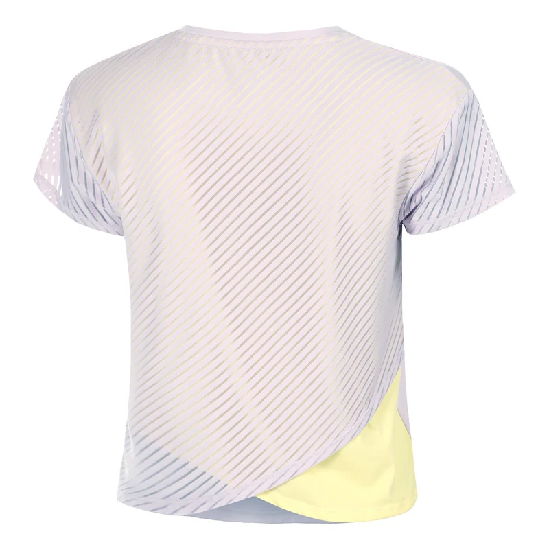 Mind Cross T-Shirt Damen-Flieder,Gelb