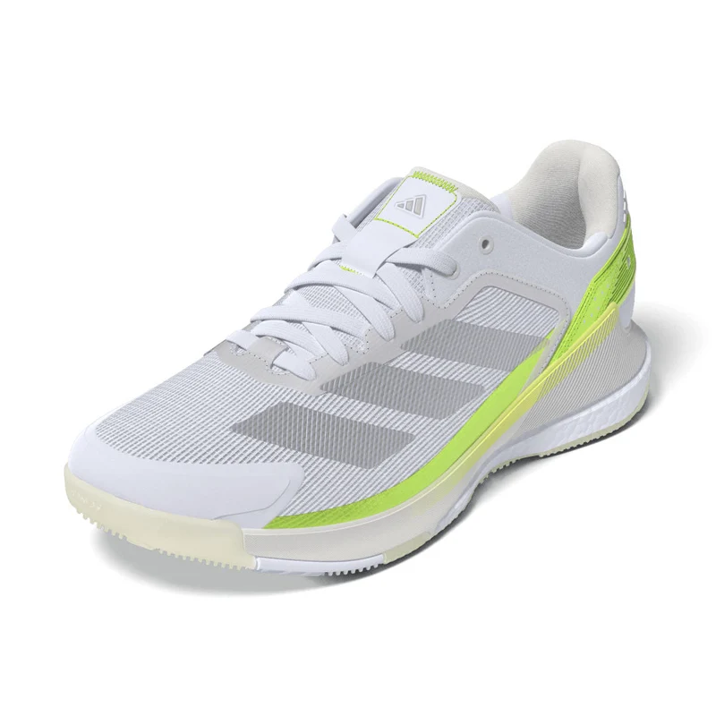 Adidas Crazyquick Boost Women Padel Shoes (Cloud White/Zero Metallic/Lucid Lemon)