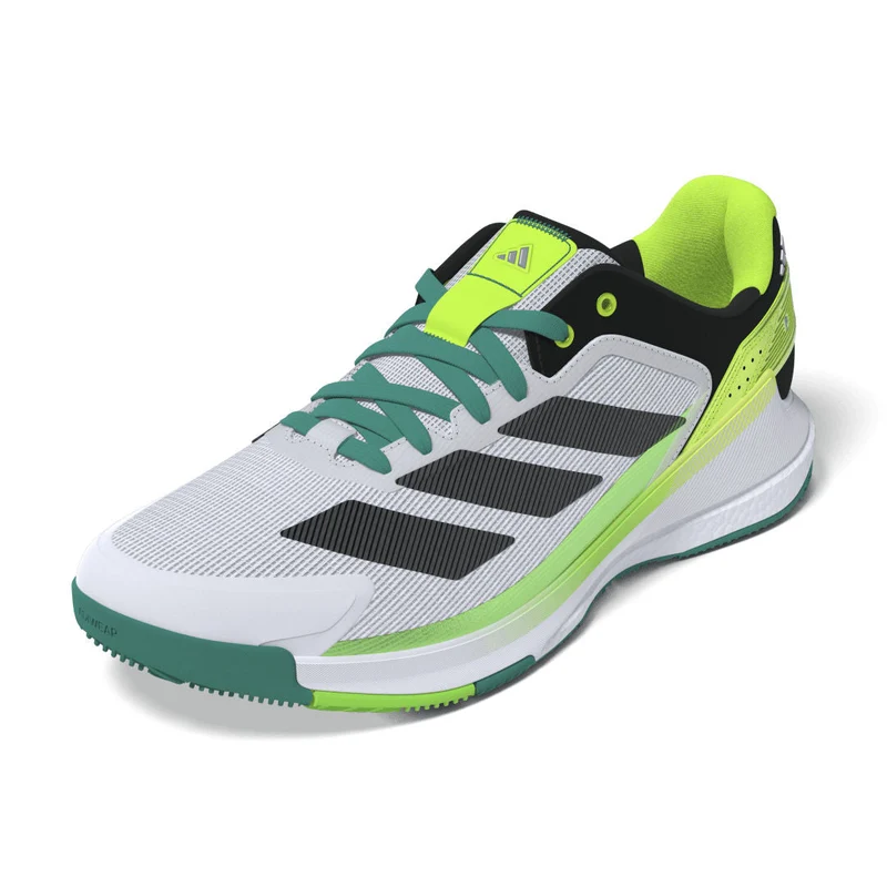 Adidas Crazyquick Boost Padel Shoes (Cloud White/Core Black/Lime Burst)