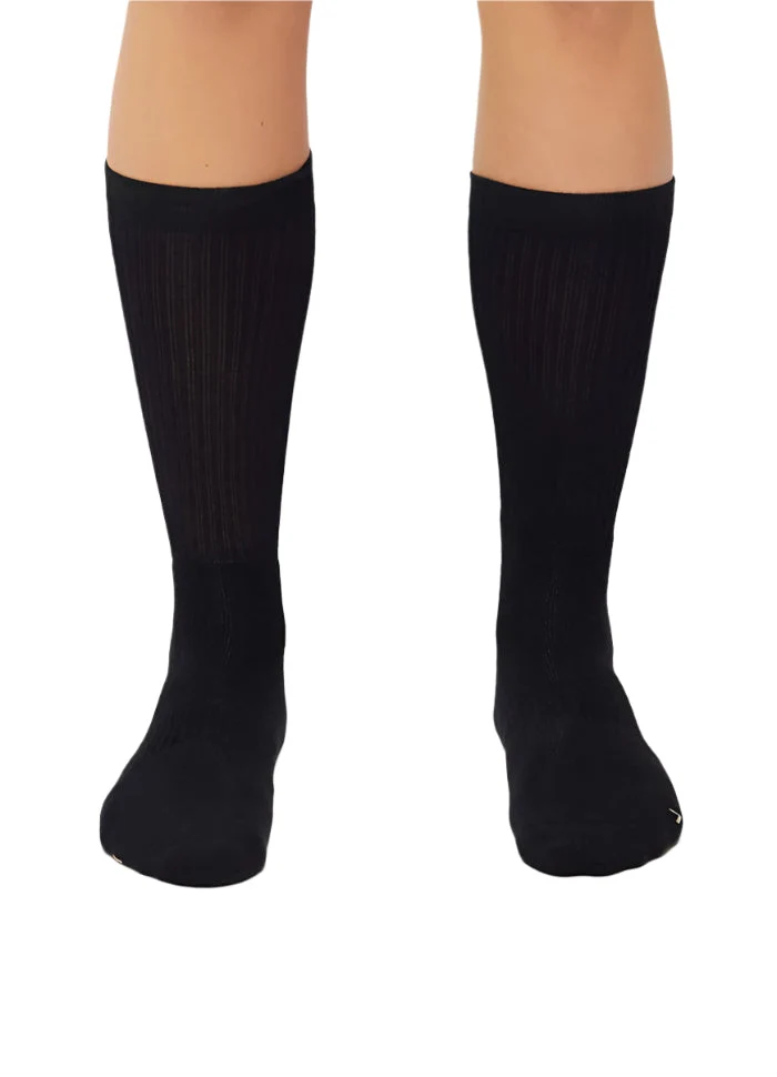 Cuera Bandeja Padel Socks (2-Pack, Black/Sand)
