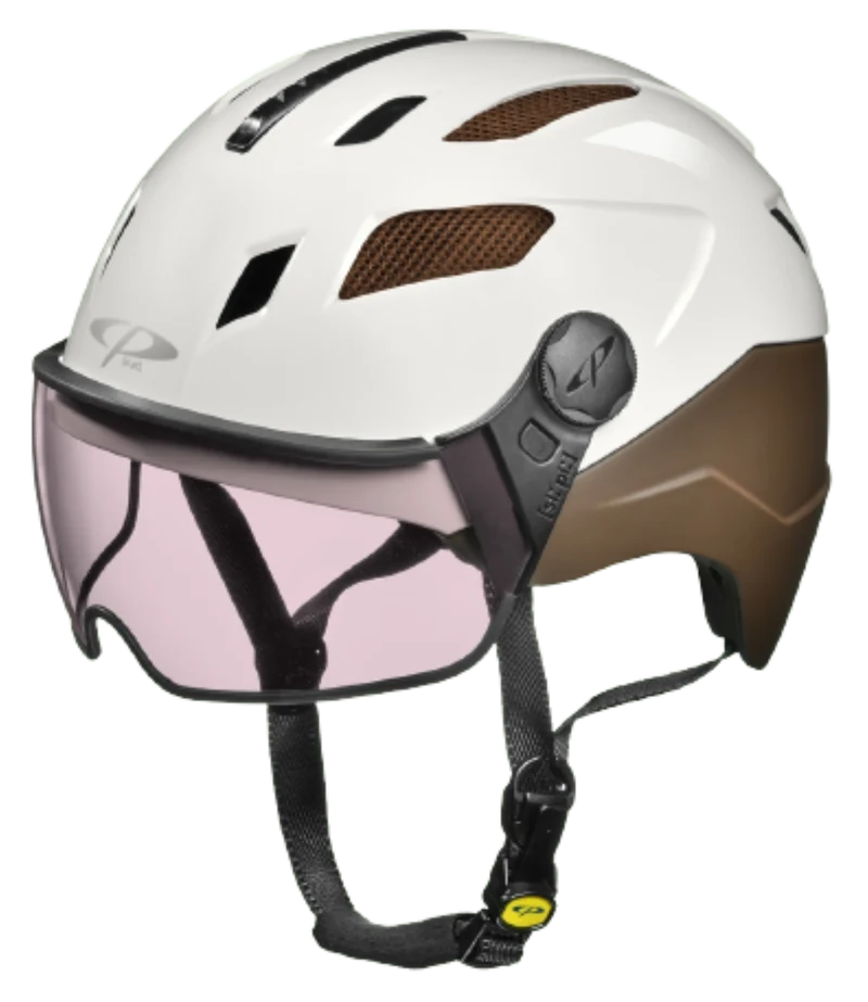 CP Chimayo + Urban Fahrradhelm mit VARIO Visier (photochromatic) - Radhelm Bikehelm Schutzhelm Fahrrad Bike Helm Unisex magic brown soft touch j23