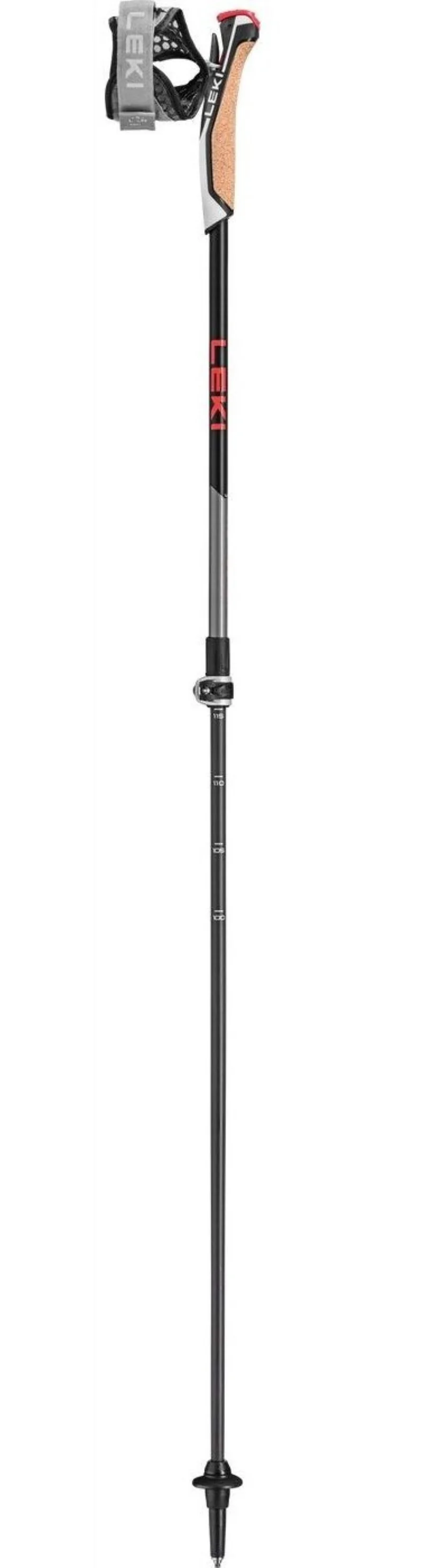 Leki INSTRUCTOR LITE Nordic Walking Stöcke dark anthracite-silver grey-bright red (100-125 cm) Unisex