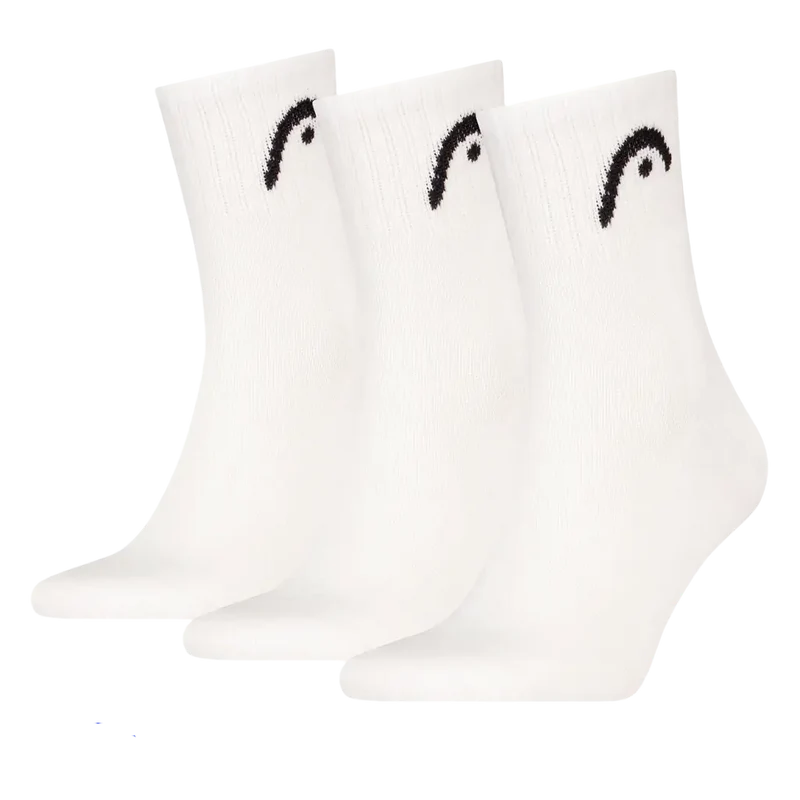 Calcetines Head Cortos Club Crew Blanco (Pack x3) 2026